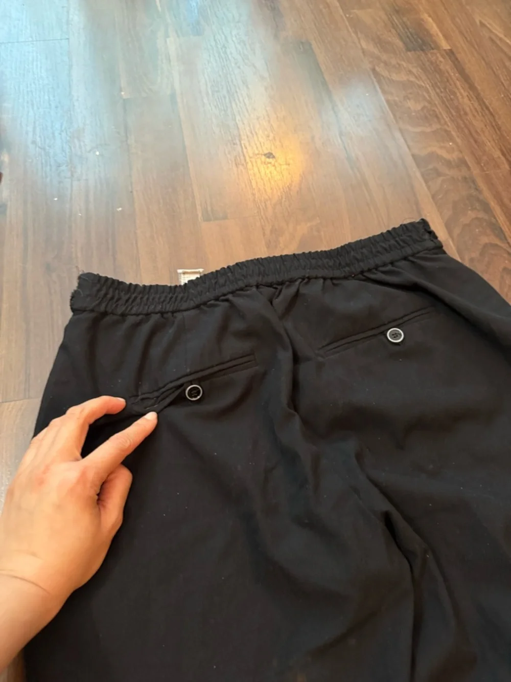 Zara Black Drawstring Pants - Picture 9 of 9